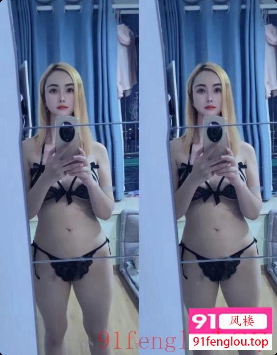 一线天的金发尤物